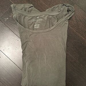 Super soft over sized army green t shirt